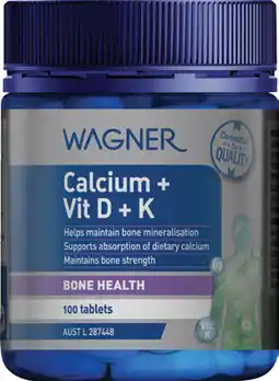 Discount Drug Stores Wagner Calcium + Vit D + K offer