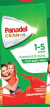Discount Drug Stores Panadol Children 1-5 Years Strawberry offer