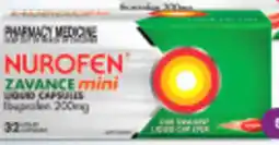 Discount Drug Stores Nurofen Zavance 32 Mini Liquid Capsules offer
