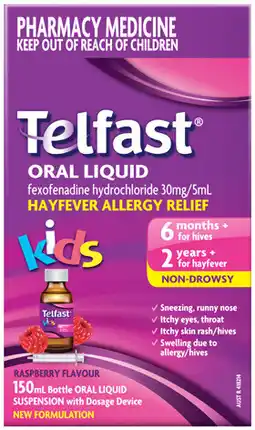 Discount Drug Stores Telfast Kids Oral Liquid offer