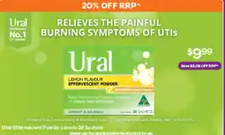 Discount Drug Stores Ural Effervescent Powder Lemon 28 Sachets offer