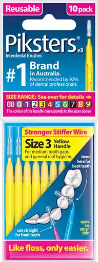 Discount Drug Stores Piksters Interdental Brushes Size 3 Yellow offer