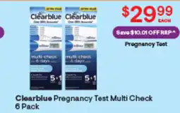 Discount Drug Stores Clearblue Pregnancy Test Multi Check offer