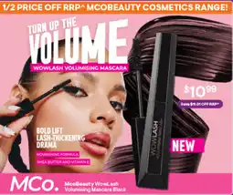 Discount Drug Stores NEW McoBeauty WowLash Volumising Mascara Black offer