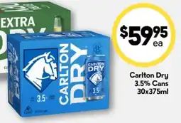 Drakes Carlton Dry 3.5% Cans offer
