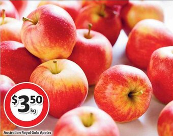 Coles Australian royal gala apples offer