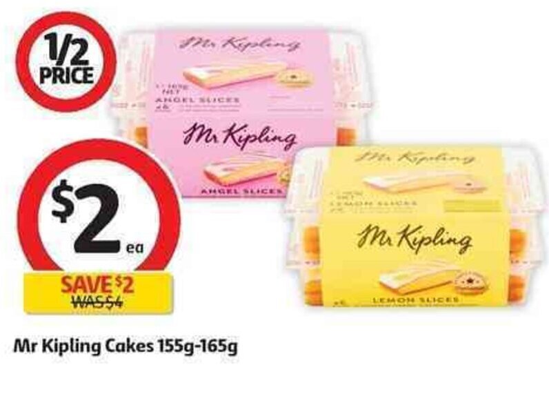 Mr kipling cakes 155g165g offer at Coles