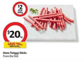 Coles Hans twiggy sticks offer
