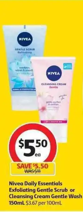 Nivea daily essentials exfoliating gentle scrub