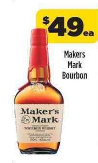 Coles Makers mark bourbon offer