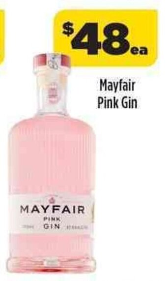 Coles Mayfair pink gin offer