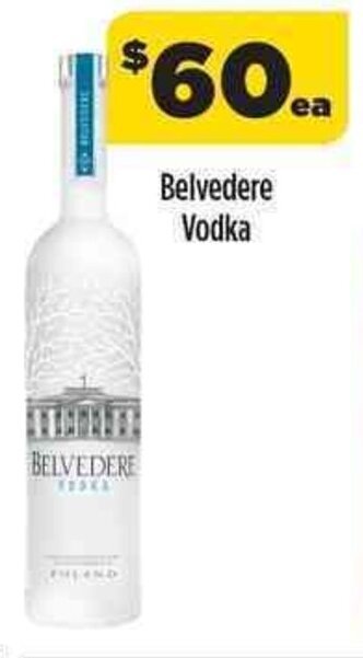Coles Belvedere vodka offer