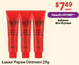 Discount Drug Stores Lucas Papaw Ointment offer