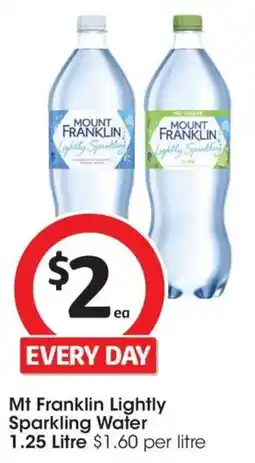 Coles Mt Franklin Lightly Sparkling Water offer