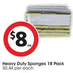 Coles Heavy Duty Sponges offer