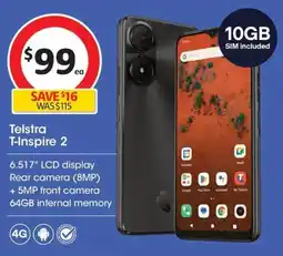 Coles Telstra T Inspire 2 offer