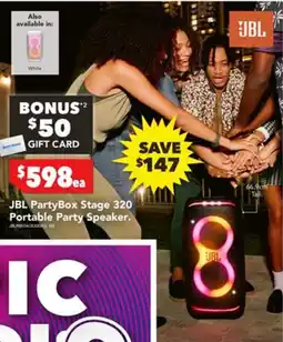 Harvey Norman JBL PartyBox Stage 320 Portable Party Speaker offer