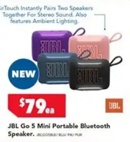 Harvey Norman JBL Go 5 Mini Portable Bluetooth Speaker offer