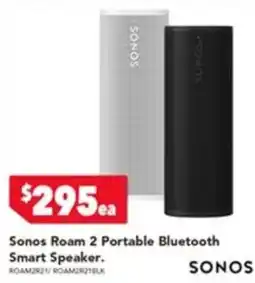 Harvey Norman Sonos Roam 2 Portable Bluetooth Smart Speaker offer