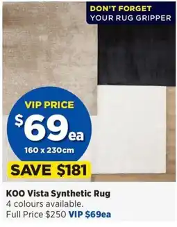 Spotlight KOO Vista Synthetic Rug offer