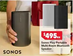 Harvey Norman Sonos Play Portable Multi-Room Bluetooth Speaker offer