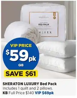 Spotlight Sheraton Luxury Bed Pack offer