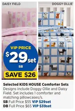 Spotlight Selected Kids House Comforter Sets offer