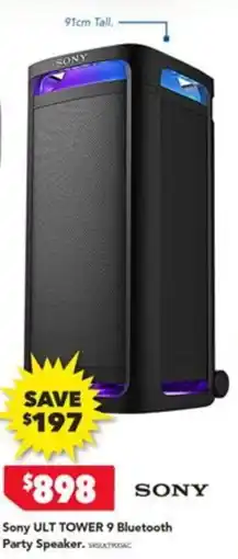 Harvey Norman Sony ULT TOWER 9 Bluetooth Party Speaker offer