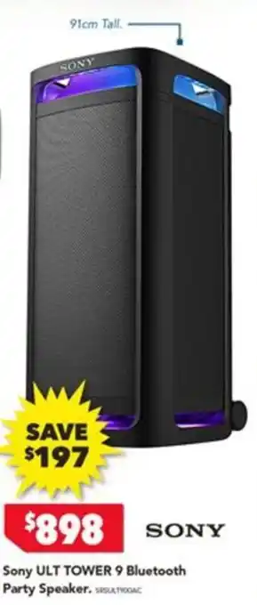 Harvey Norman Sony ULT TOWER 9 Bluetooth Party Speaker offer