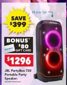 Harvey Norman JBL PartyBox 720 Portable Party Speaker offer