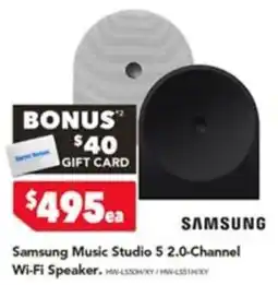 Harvey Norman Samsung Music Studio 5 2.0-Channel Wi-Fi Speaker offer