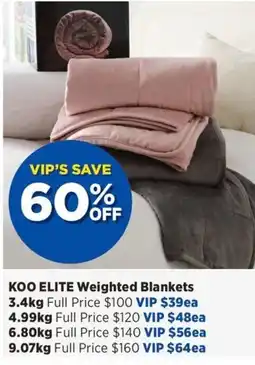 Spotlight KOO ELITE Weighted Blankets offer
