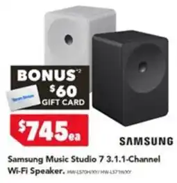 Harvey Norman Samsung Music Studio 7 3.1.1-Channel Wi-Fi Speaker offer