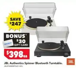Harvey Norman JBL Authentics Spinner Bluetooth Turntable offer