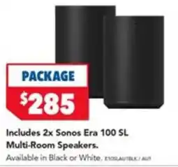 Harvey Norman Sonos Era 100 SL Multi-Room Speakers offer
