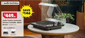 Harvey Norman Audio-Technica Automatic Wireless Turntable offer