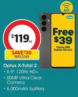 Coles Optus X Total 2 offer