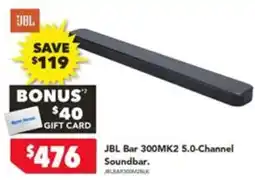 Harvey Norman JBL Bar 300MK2 5.0-Channel Soundbar offer
