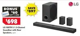 Harvey Norman LG S80TR 5.1.3-Channel Soundbar with Rear Speakers offer