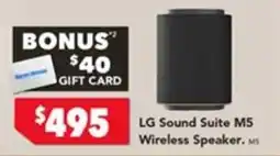 Harvey Norman LG Sound Suite M5 Wireless Speaker offer