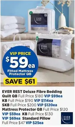 Spotlight Ever Rest Deluxe Fibre Bedding Quilt offer