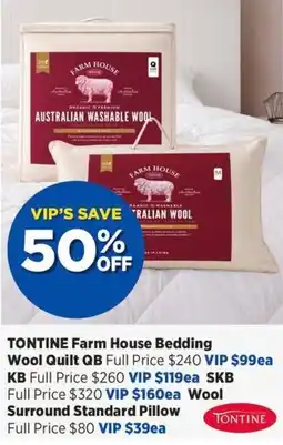Spotlight Tontine Farm House Bedding Wool Quilt offer