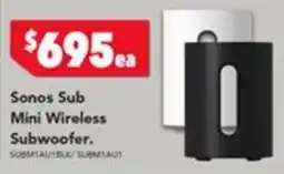 Harvey Norman Sonos Sub Mini Wireless Subwoofer offer