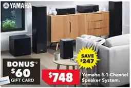 Harvey Norman Yamaha 5.1-Channel Speaker System offer