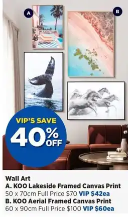 Spotlight KOO Lakeside Framed Canvas Print offer