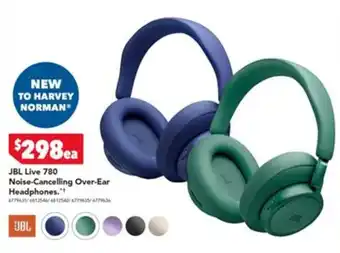 Harvey Norman JBL Live 780 Noise-Cancelling Over-Ear Headphones offer