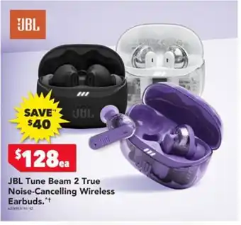Harvey Norman JBL Tune Beam 2 True Noise-Cancelling Wireless Earbuds offer