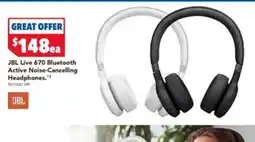 Harvey Norman JBL Live 670 Bluetooth Active Noise-Cancelling Headphones offer