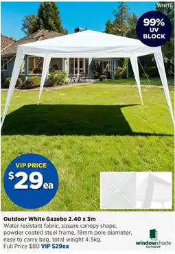 Spotlight Outdoor White Gazebo offer