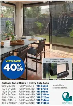 Spotlight Outdoor Patio Blinds | Heavy Duty Patio offer